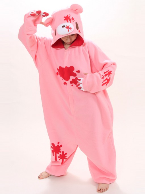 Unisex Pink Gloomy Bear Onesie animal pajamas