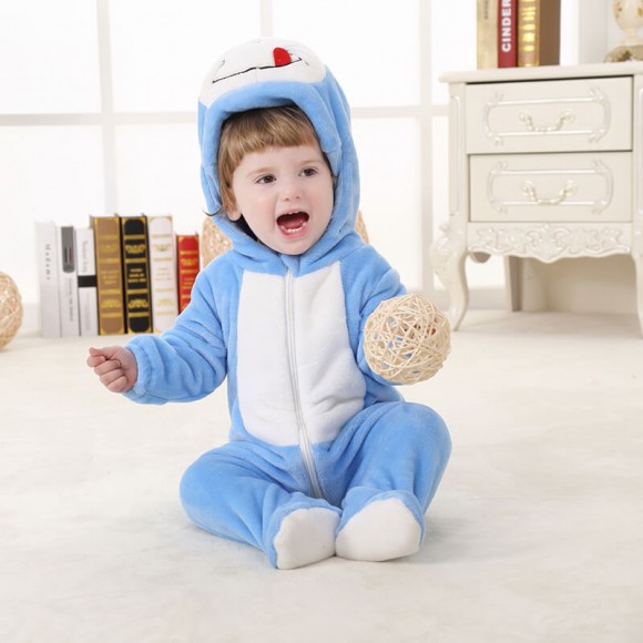 Baby Doraemon Kigurumi Onesie Pajamas Animal Onesies Costume