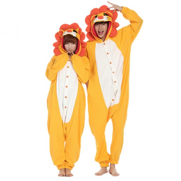 Lion Kigurumi Onesie Pajamas Adult Animal Costumes