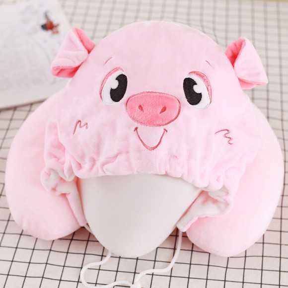 Cheap Pink Pig Neck Pillow For Women & Men