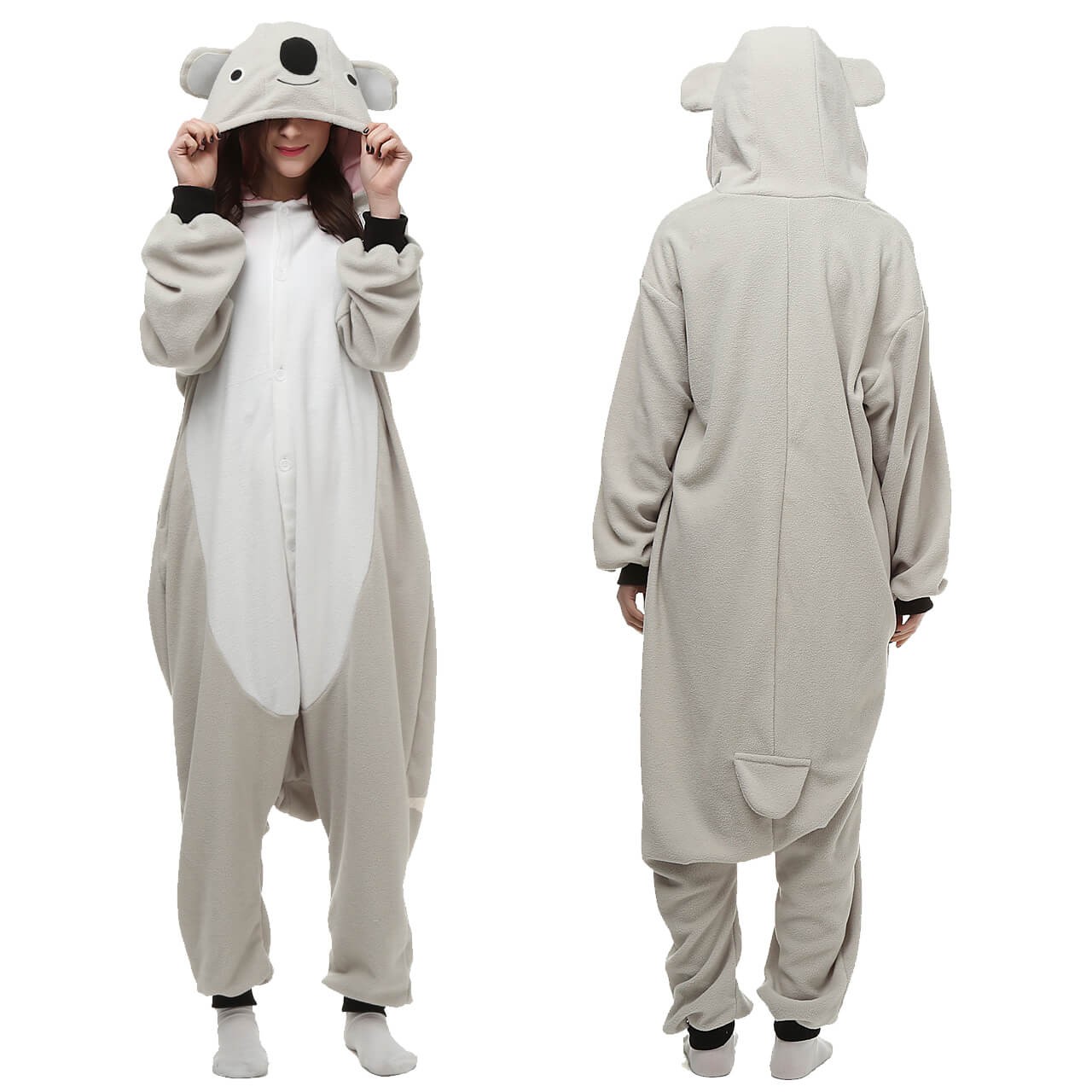 Koala Kigurumi Onesie Pajamas Adult Animal Costumes - WowPaj