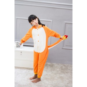 Yellow Charmander animal kigurumi onesie pajamas for kids