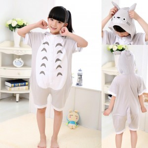 kids Anime Totoro Animal Onesies Short Sleeves Pajamas