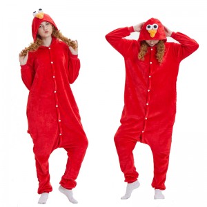 Kigurumi Elmo Onesie Pajamas Animal Onesies for Women & Men