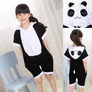 kigurumi Panda Animal Onesies Short Sleeves Pajamas
