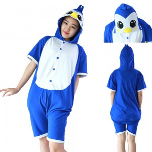 Penguin Kigurumi Animals cosplay costumes Pajamas Short Sleeve