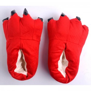 Red Animal Onesies Kigurumi slippers Plush Shoes