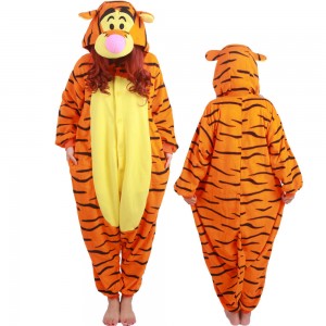 Winnie The Pooh Tigger Costume Onesie Pajamas For Adult & Teens