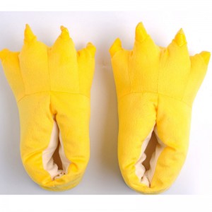Yellow Animal Onesies Kigurumi slippers Plush Shoes