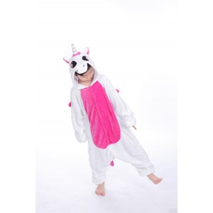 Pink Unicorn animal onesie pajamas for kids