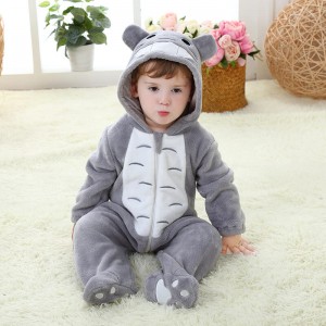 Baby Grey Totoro Toddler Kigurumi Onesie Pajamas Animal Costume
