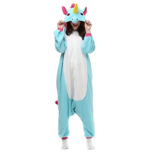 Blue Unicorn Onesies Kigurumi Pajamas For Adult