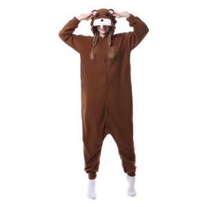 Brown Bear Onesie Pajama Unisex Animal Onesie Pajama