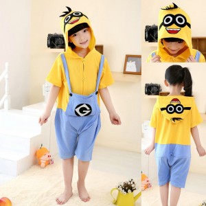 Despicable Me Minions Onesies Short Sleeves Pajamas for Kids