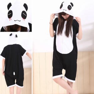 Panda Kigurumi Summer Onesies Pajamas Animal Short Sleeve