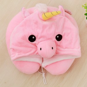 Pink Unicorn Neck Pillow For Women & Men