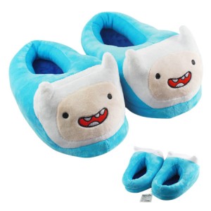 Sky Blue Adventure Time with Finn warm shoes plush slippers