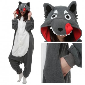 Wolf Onesie Pajama Animal Pajama For Adult