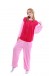 Unisex kigurumi Pink Red Piglet onesies animal pajamas