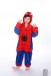 Red Blue Spider Man onesie pajamas for kids