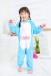 Unicorn With Rainbow Color Onesie pajamas For Kids