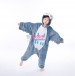 Blue Owl animal kigurumi onesie pajamas for kids