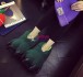 Green Plush Paw Claw House Slippers Animal Plush Shoes