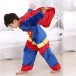 Blue Red Superman onesie pajamas for kids