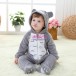 Baby Grey Totoro Toddler Kigurumi Onesie Pajamas Animal Costume