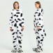 Black white Milk Cow kigurumi onesies animal pajamas