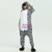 Unisex Black white Zebra kigurumi onesies animal pajamas