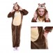 Unisex brown Chipmunk kigurumi onesies animal pajamas