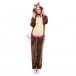 Unisex brown Chipmunk kigurumi onesies animal pajamas