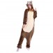 Unisex brown Monkey kigurumi onesies animal pajamas