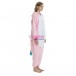 Rainbow Mane and Tail Pink Unicorn Onesie Pajamas for Women and Men