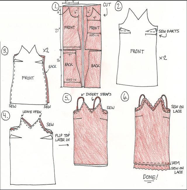 How a newbie can make a charming and sexy pajamas in an easy way