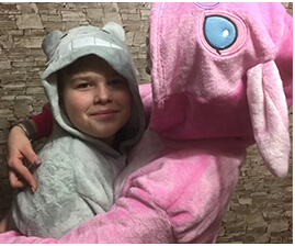 Grey Totoro Animal Kigurumi Onesie Pajamas For Kids